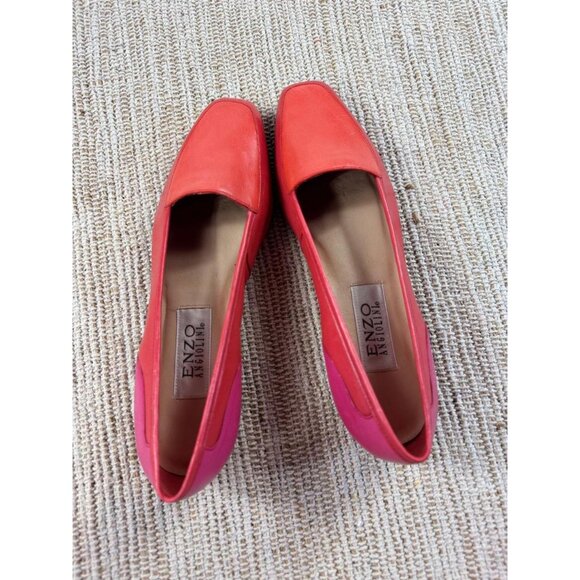 Women's Red and Pink Loafers - Picture 2 of 4